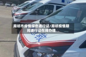 廊坊市疫情绿色通行证/廊坊疫情期间通行证在线办理