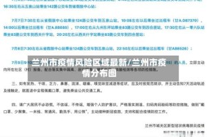 兰州市疫情风险区域最新/兰州市疫情分布图