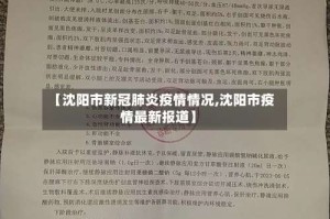【沈阳市新冠肺炎疫情情况,沈阳市疫情最新报道】