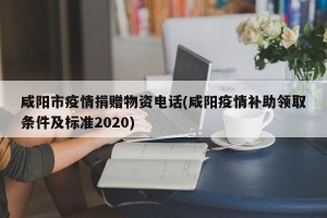 咸阳市疫情捐赠物资电话(咸阳疫情补助领取条件及标准2020)