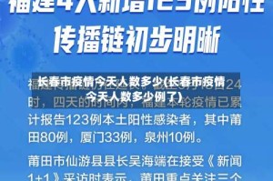 长春市疫情今天人数多少(长春市疫情今天人数多少例了)