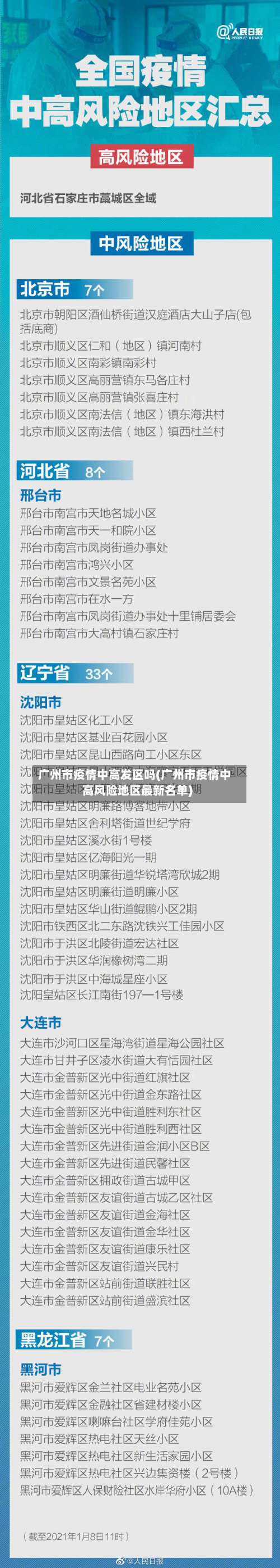 广州市疫情中高发区吗(广州市疫情中高风险地区最新名单)-第3张图片